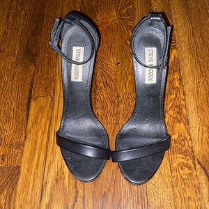 Steve Madden Black Strappy Heels